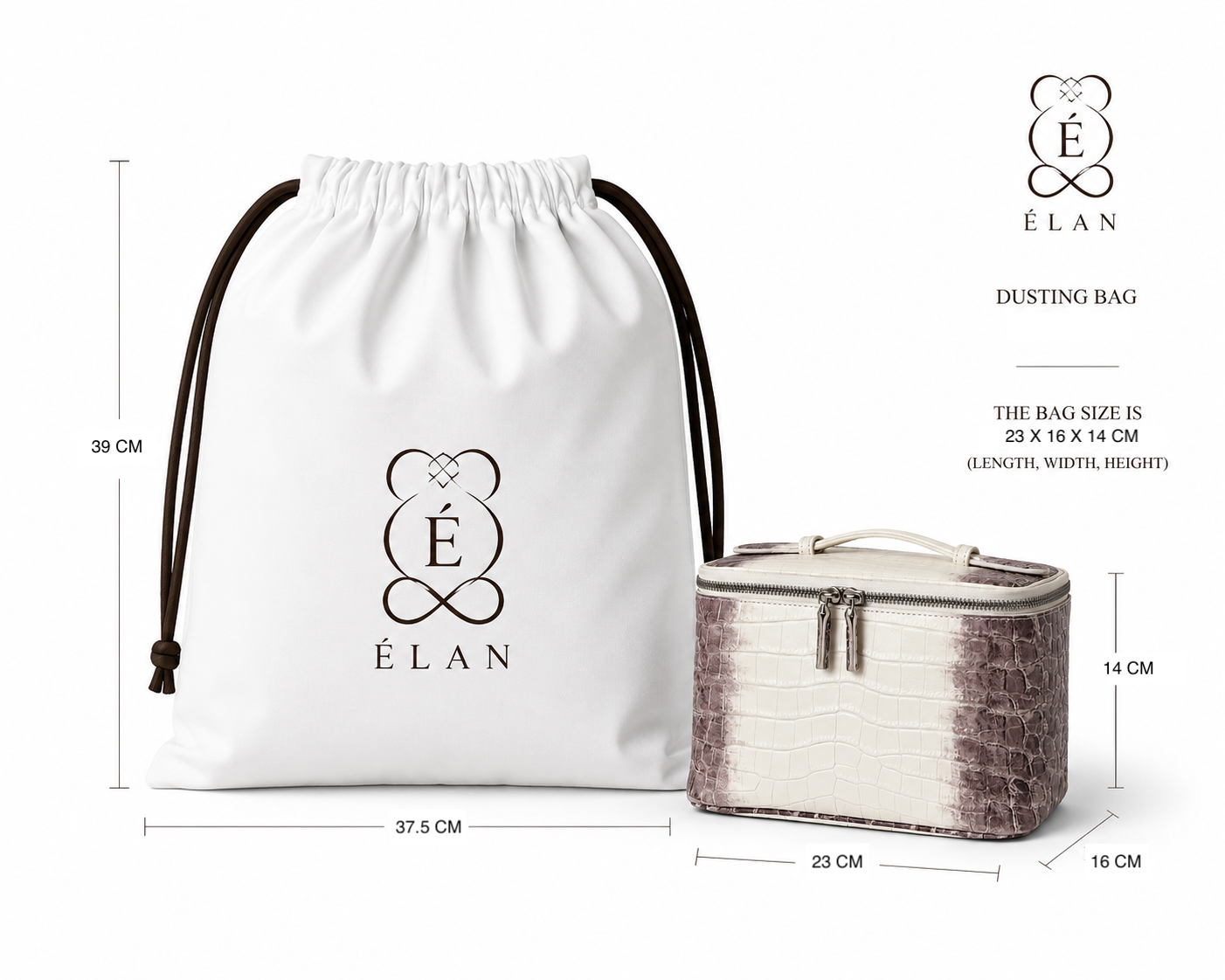 Élan Himalayan Croc Vanity Bag